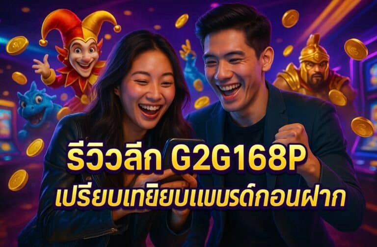 รีวิวลึก G2G168P เปรียบเทียบแบรนด์ก่อนฝาก